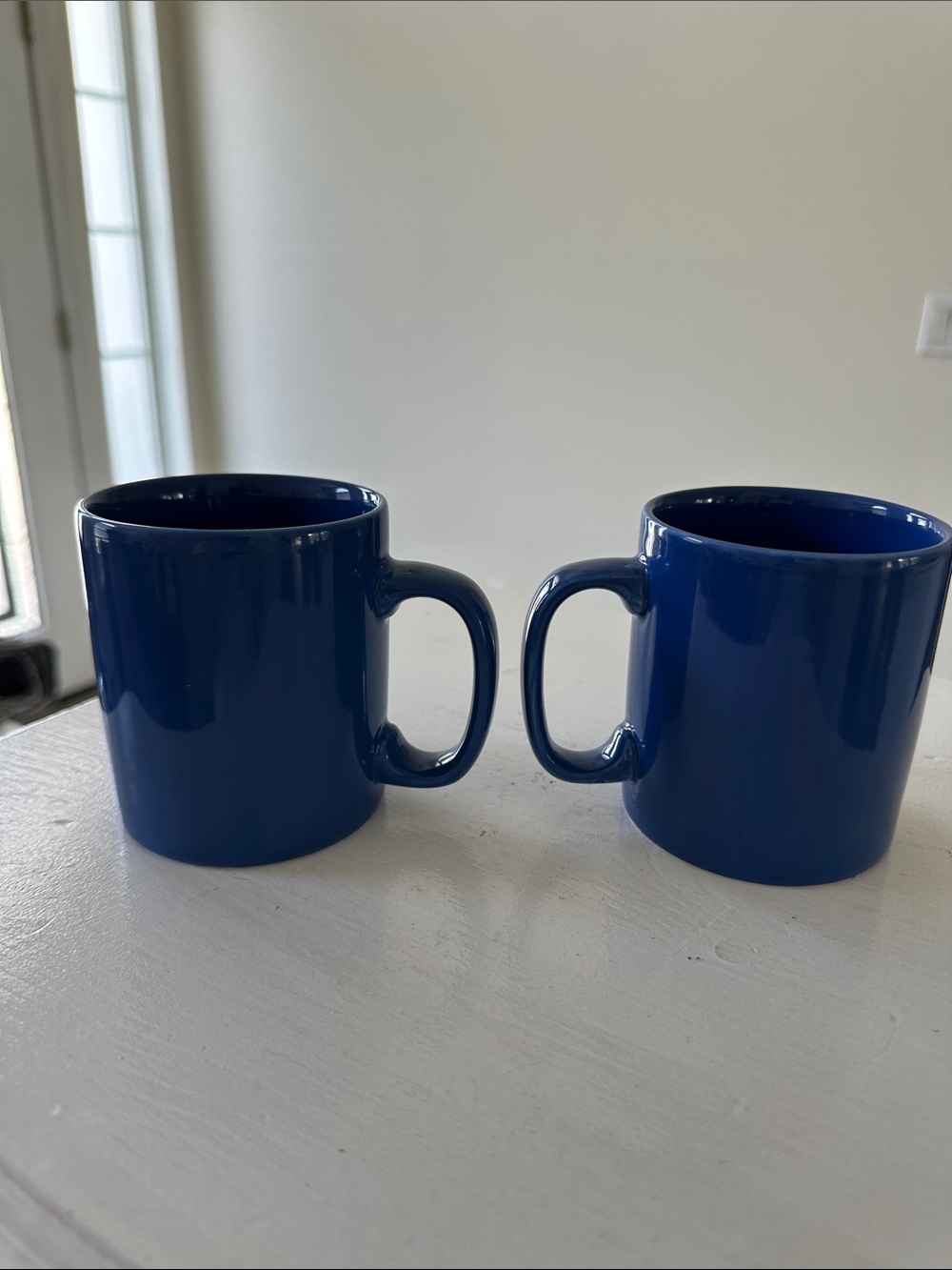 VINTAGE STAFFORDAHIRE ENGLAND  cobalt mug set of 2
